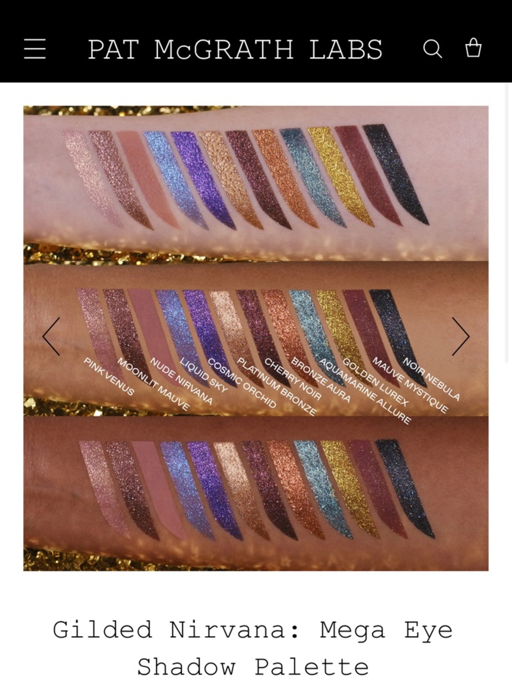Pat McGrath Gilded Nirvana: Mega Eye Shadow Palette - Picture 3 of 3